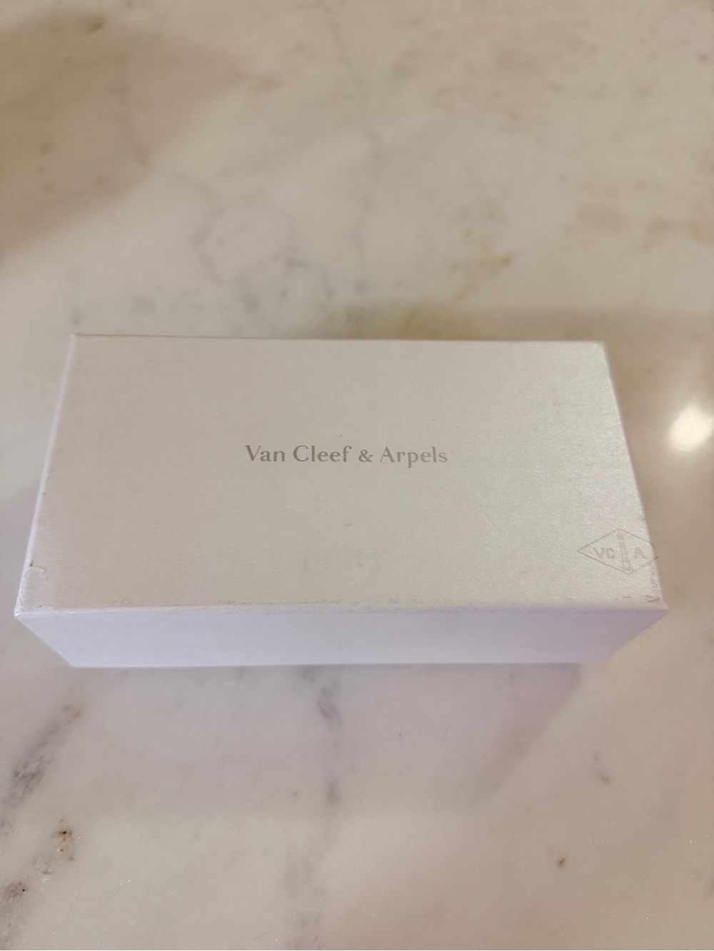 Van Cleef & Arpels Pearl White Jewelry Box with Subtle Logo